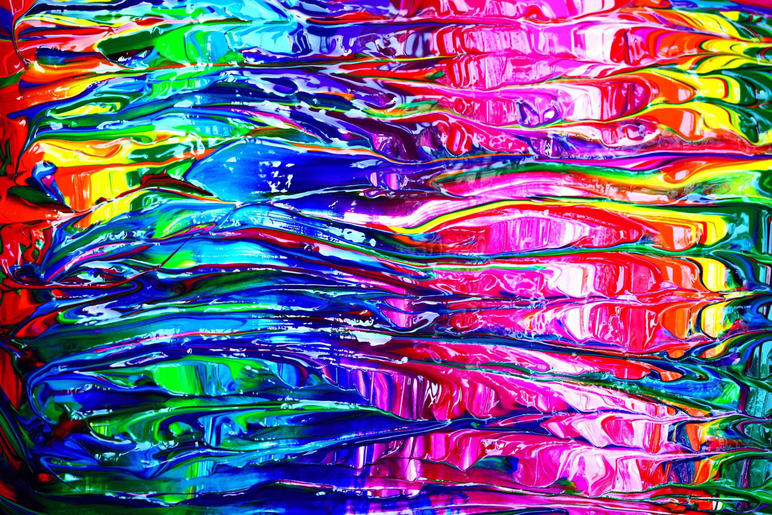 A multicoloured abstract painting